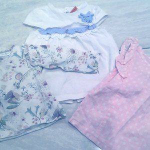 Baby Girls T-shirt bundle Mayoral, Next,Primark